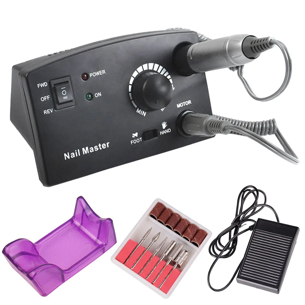 

Electric Nail Drill Machine Kit 35000 RPM Nail Cutter Bit File Manicure Pedicure Tools Set ---MS