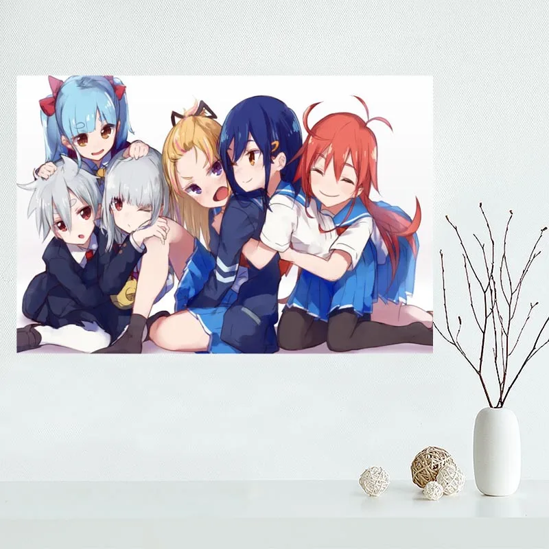 Custom flip flappers canvas poster Home Decoration Wall Art New arrival cloth Silk Fabric wall print | Дом и сад
