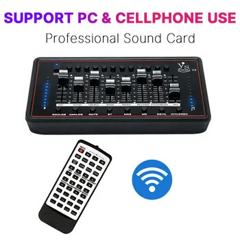 

Professional Sound Card For bm 800 Studio Microphone Audio Interface Sound Card For Computer Live Broadcast Recording Singing