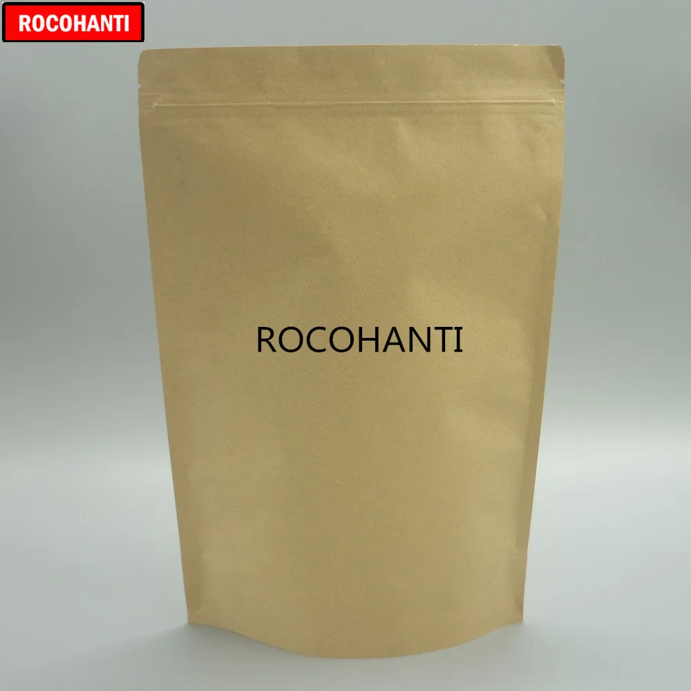 100X Kraft Paper Stand up Zipper Pouches Coffee Bags Pouches Aluminium Foil Bag