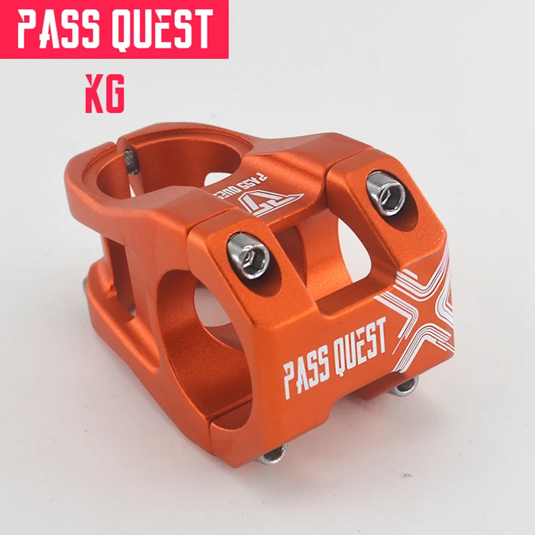 Pass Quest руля велосипеда 31,8 мм MTB горный велосипед стебли руль DH AM FR эндуро 0 градусов 28,6 мм короткий 40 мм Сверхлегкий 143 г синий