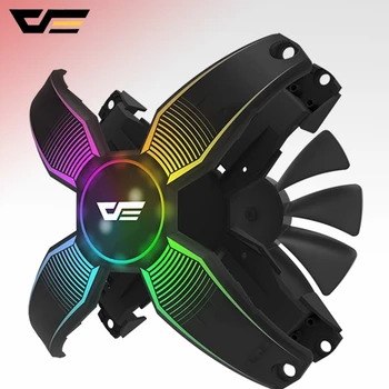 

AIGO darkflash 120mm PC Computer Ultra Silent Case Fan Heatsink Cooler Cooling w/ Anti-Vibration Rubber,12CM Fan,12V 4pin fans