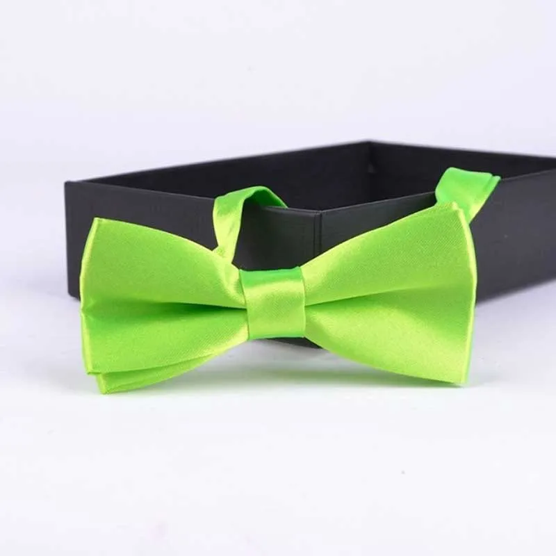 Детский модный Официальный галстук-бабочка, детский классический однотонный галстук-бабочка, цветная бабочка, Свадебная вечеринка, галстук бабочка для питомца галстуки-бабочки для смокинга - Цвет: a19 Apple Green