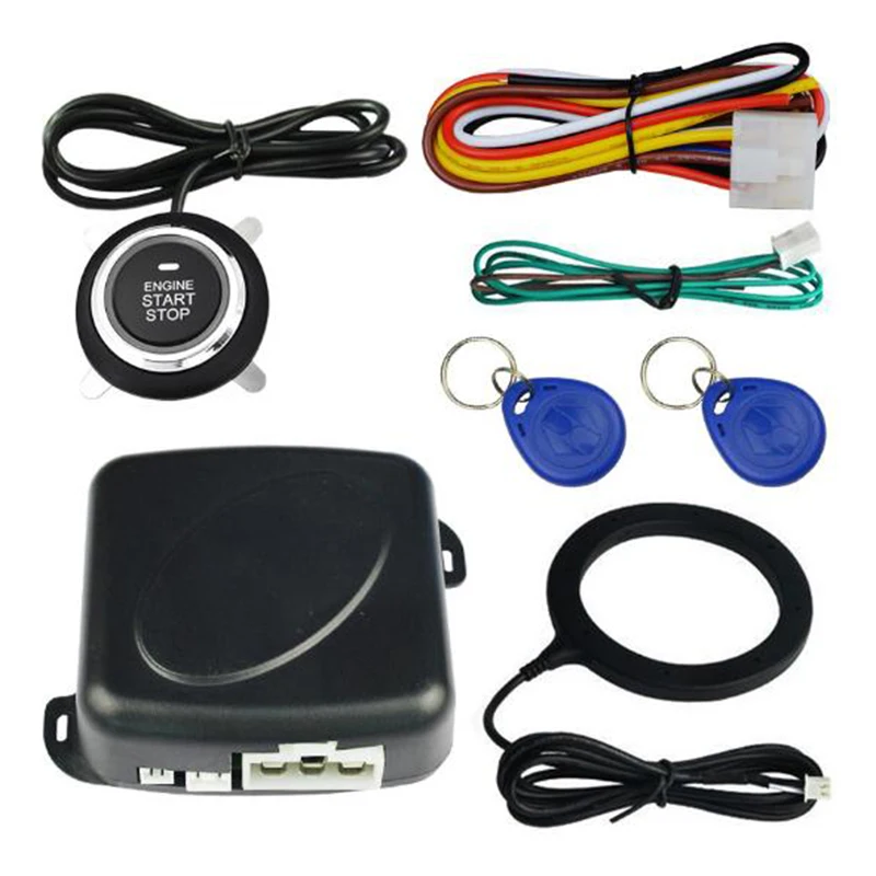 Car Anti theft System Engine Push Start Button Stop RFID