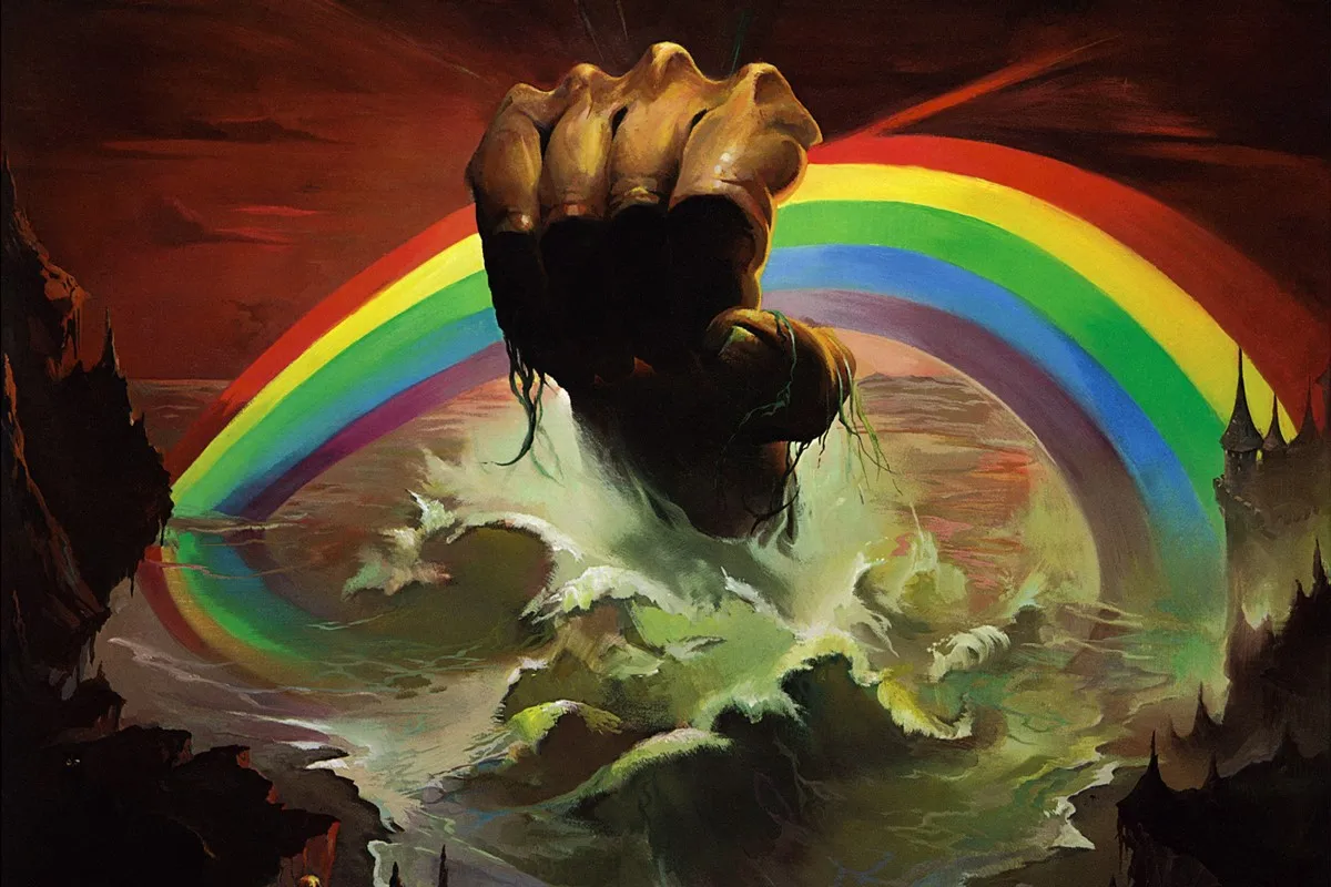 Rainbow Rising Hard Rock Heavy Metal artwork drawing