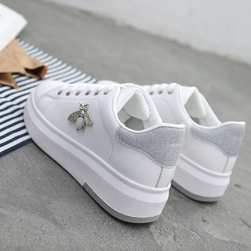 Women Casual Shoes Autumn Women Sneakers Fashion Breathable PU Leather Platform Soft Footwears women shoes casual sneakers women sneakers