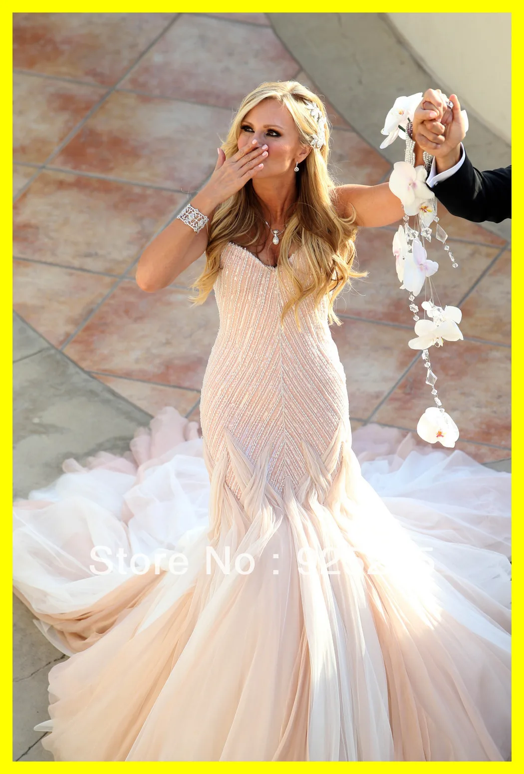 Simple White Wedding Dresses Silver Dress With Long Trains Casual Mermaid Floor-Length Cathedral/Royal Train Bead 2015 Discount | Свадьбы и