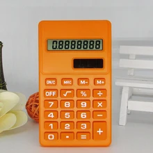 Etmakit Pro de dibujos animados Mini Calculadora 8 dígitos pantalla Doble potencia de caramelo lindo Calculadora Solar Hesap Calculatrice