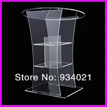 Custom Acrylic Pulpit Plexiglass Lectern Platform Acrylic Podium