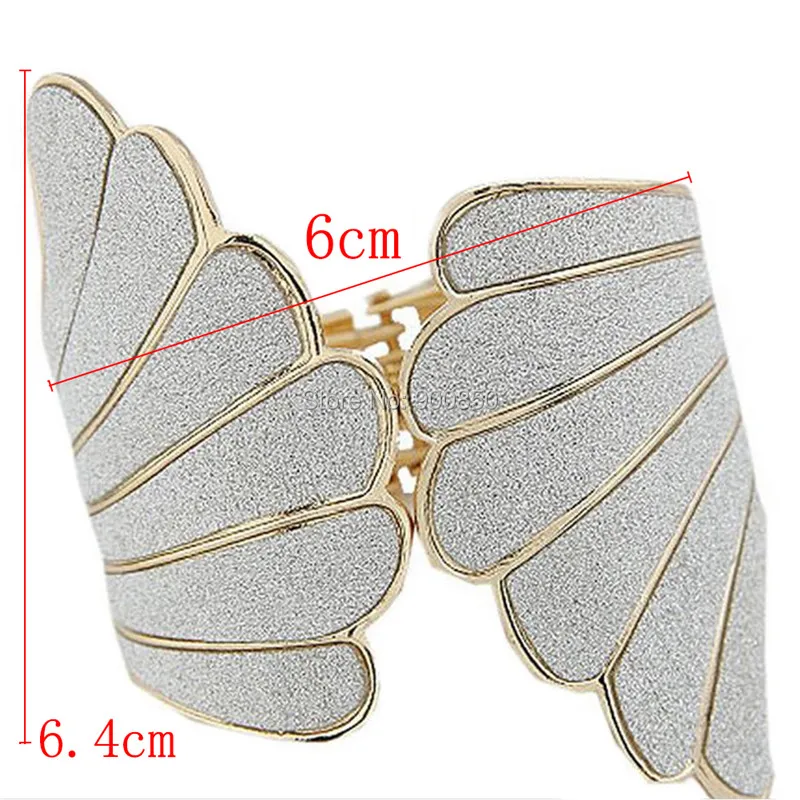 New 2017 Chinese Characteristic Angle Wing Wide Bracelets Open Cuff Bangle For Women Jewelry Gift European Punk Style Fashion Jewelry