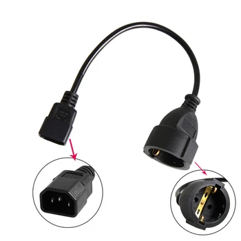 

UPS/PDU Power Lead IEC 320 C14 Male To CEE7 European Female Adapter 35CM Cable