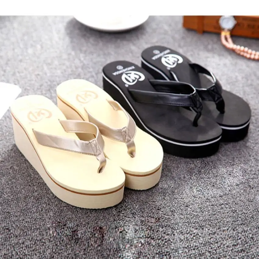 

Women's Flip Flops Summer Sexy Flip Flops Women Sandals Bohemian Muffin Slope With Sandals DropShipping 2018JU20