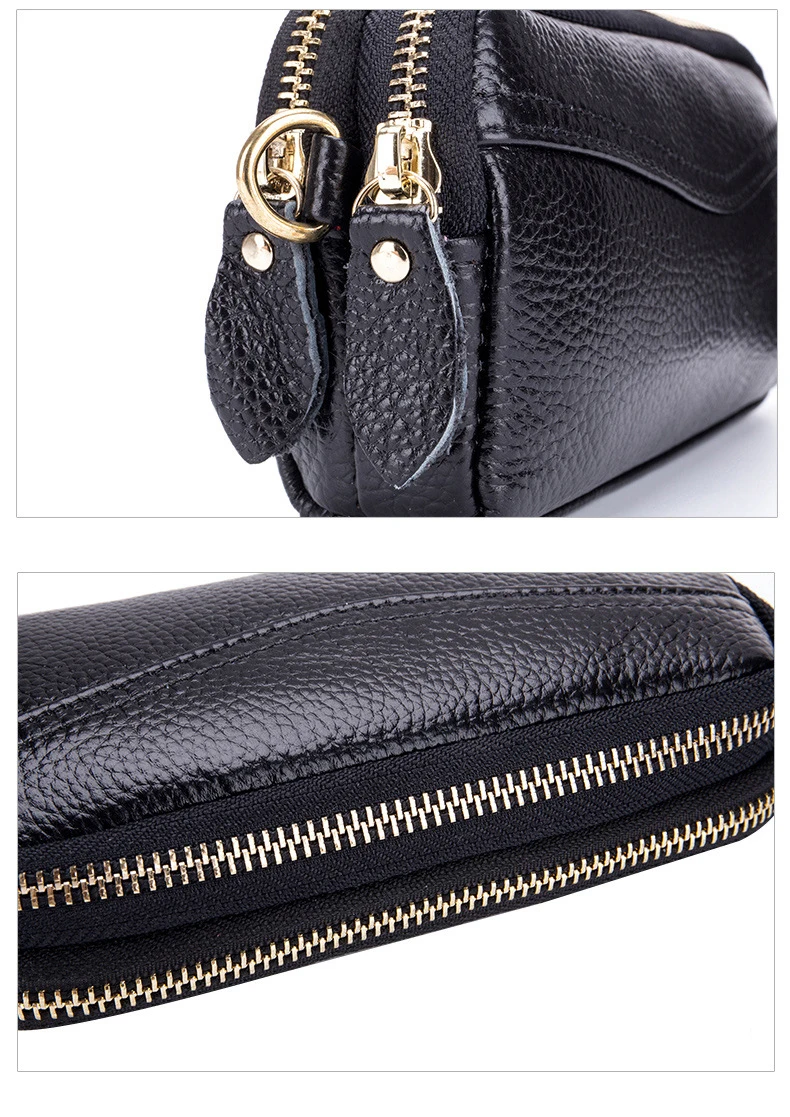 Women genuine leather coin purse 16