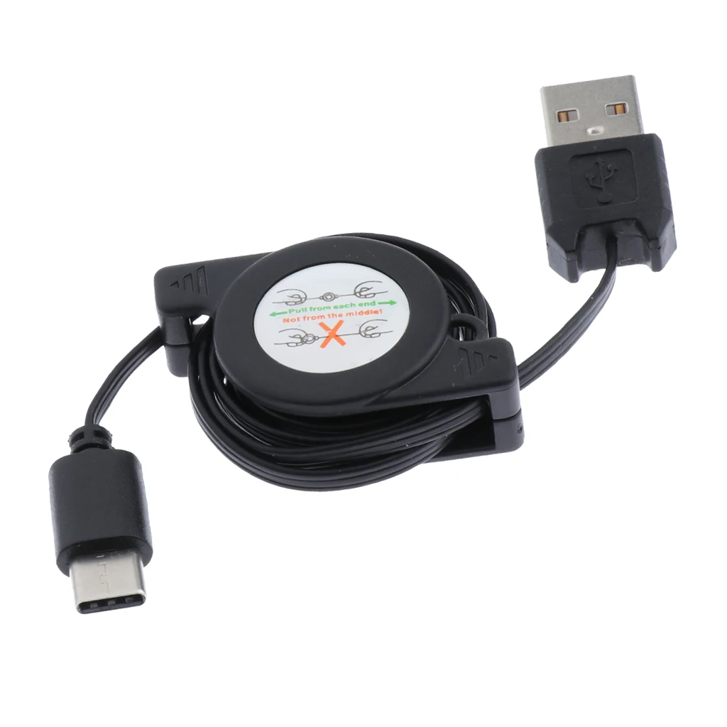 MagiDeal Выдвижной кабель USB, Премиум Выдвижной зарядное устройство Шнур, высокая скорость USB синхронизации данных и зарядный кабель