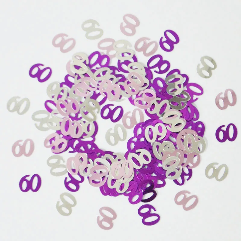 С днем рождения конфетти для вечеринки день украшение розовый Серебряный