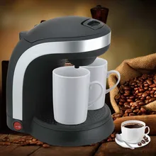 Electric Double Serve drip coffee maker Cafetera express Fully automatic coffee machine 2 Cups Kitchen Appliances