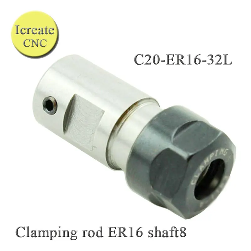 

Spindle Machine Tool Clamping Rod ER16 Shaft 8 Motor Lengthened Clamping Knife Engraving Machine Drill Set Take With ER11 3.175