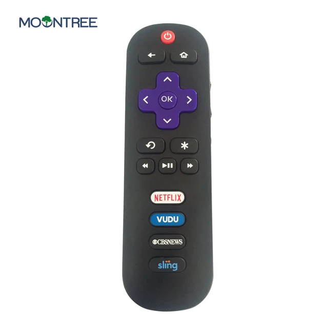 Rc280 2 Tv Remote Control Replacement For Tcl Roku Tv 55s405 40s3800 With Shortcut Netflix Vudu Cbs Sling Button Is Custom Remote Controls Aliexpress