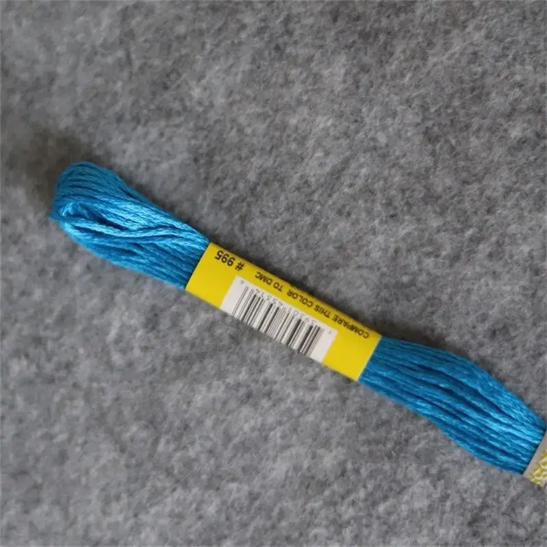 Синие цвета 12 мотки 8,7 ярдов Египетский хлопок вышивка нить для вышивки крестиком ремесло нить DMC цветная Таблица колонна 6 - Цвет: DMC 995