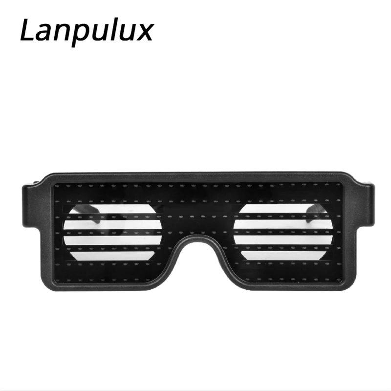 Lanpulux новинка светодиодные очки мигающий Ночной свет 5 видов цветов меняющийся