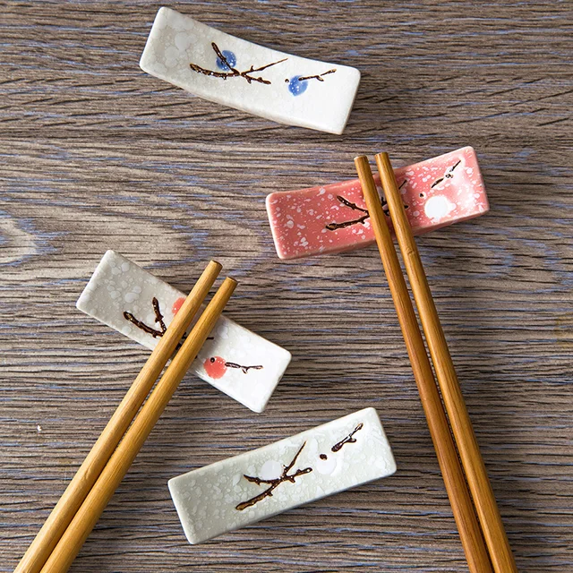 Buy 2pcs Creative wooden/ceramic chopsticks holder