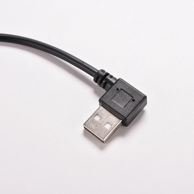 JETTING 27 см 1 шт. под прямым углом USB 2,0 OTG Мужской до 90 градусов левый угол Micro USB 5 Pin Мужской кабель Шнур адаптер разъем
