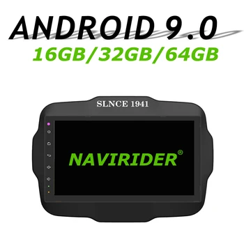 

High configuration Octa Core Android 9.0 Car GPS Multimedia For Jeep Renegade 2016 9inch Car Radio bluetooth 64GB large memory