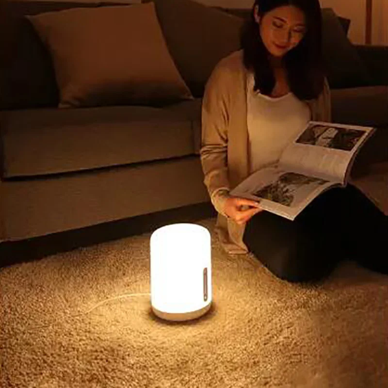 Xiaomi Mijia прикроватная лампа 2 умный стол светодиодный ночник Bluetooth WiFi сенсорная