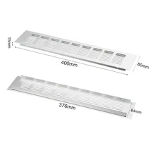 UXCELL Big Promotion High Quality 2Pack 400x80mm Aluminum Alloy Air Vent Ventilator Louvered Grille Cover Ventilation