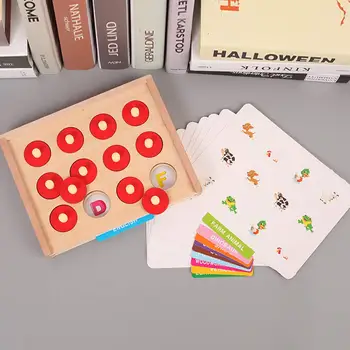 

Wooden Matching Game Memory Development Early Learning Educational Toys Birthday Gift for Children Kids Toddler