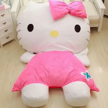 Новинка Высокое качество hello kitty 220 см X 150 см супер милый гигантский Ститч татами кровать ковер диван