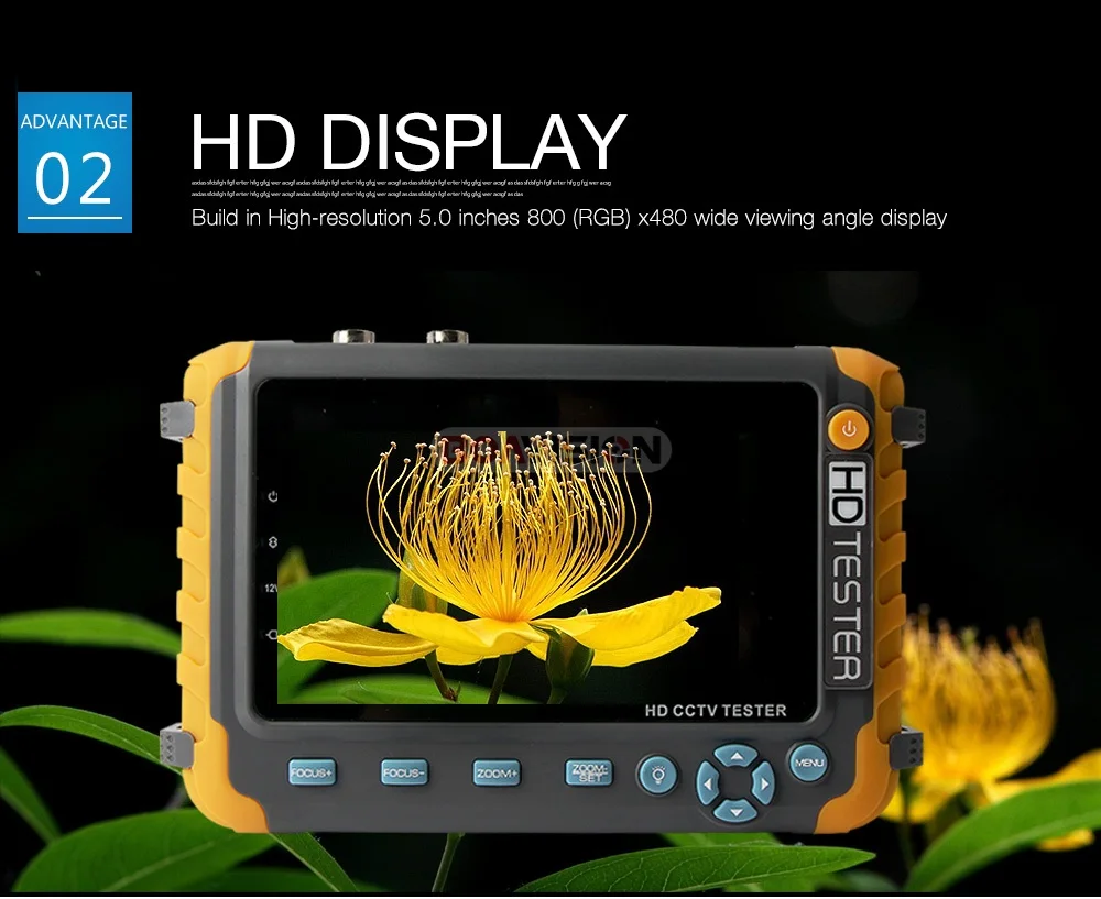1080P 4 в 1 TVI AHD CVI аналоговая CCTV камера тестер 5 дюймов TFT LCD Встроенный аккумулятор тестер безопасности монитор Видео Аудио тест
