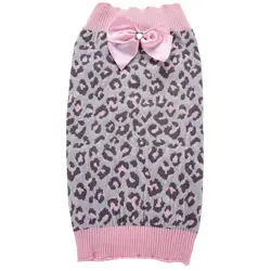 Милый питомец Товары для собак Костюмы зимние уличные теплые щенок Пальто для будущих мам свитер одежда розовый галстук