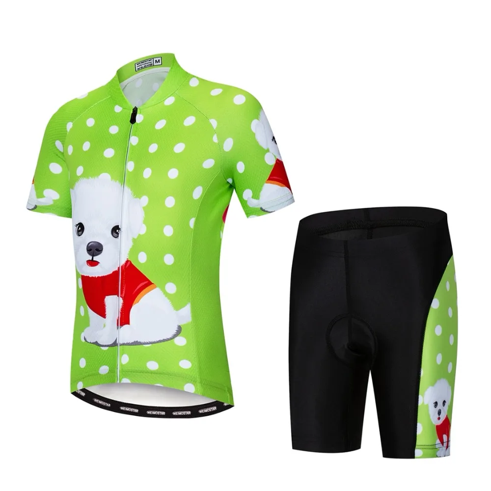 Kids Cycling jersey Set 2021 Bike Jersey Shorts Children Road Mountain MTB Bicycle Clothes Maillot Ropa Ciclismo Top bottom cats