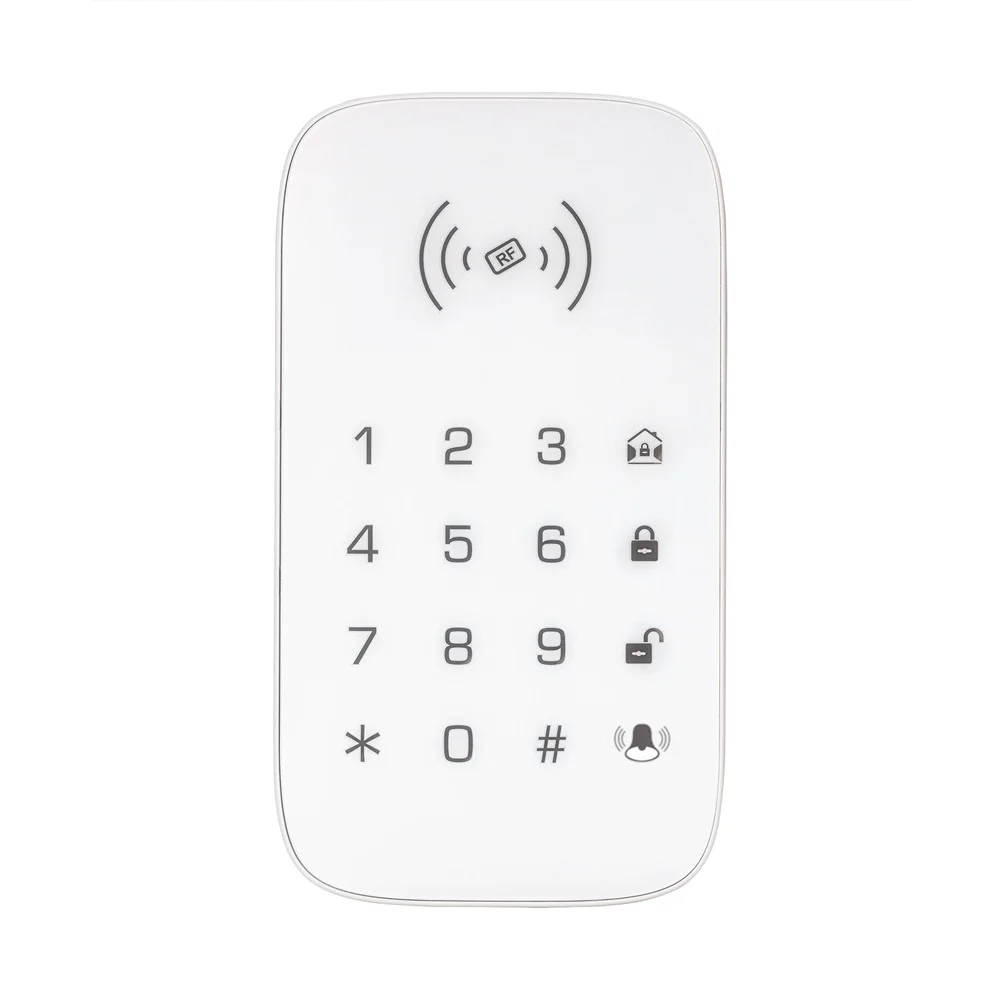 Беспроводная сенсорная клавиатура RFID для домашней системы сигнализации GSM Wi Fi 433