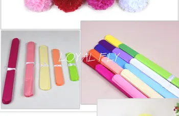

8" (20CM) 100pcs Pom Poms Ball-Tissue Paper Pom Poms Flower- More Colors Available -Weddings,Woodland,Modern Vintage,decorations