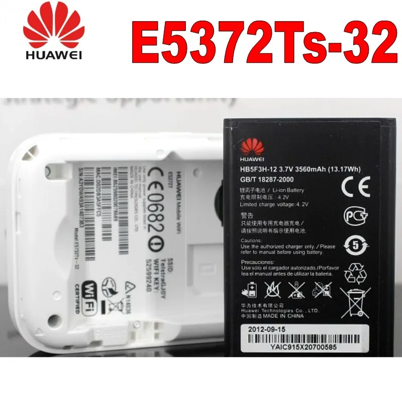 Разблокированный мобильный роутер huawei E5372T E5372TS-32 150M 4G LTE FDD plus с антенной 2 шт 4g