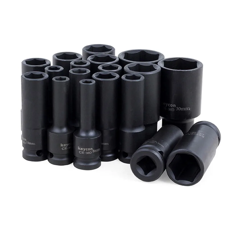 

1/2 Inch 8-32mm Air Socket Adopter Universal Pneumatic Socket Wrench Head for Electric Impact Wrench Air Impact Wrench