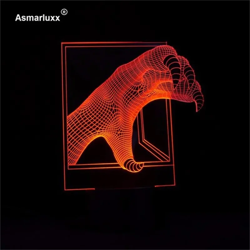 Asmarluxx Claw 3d led lamp0003