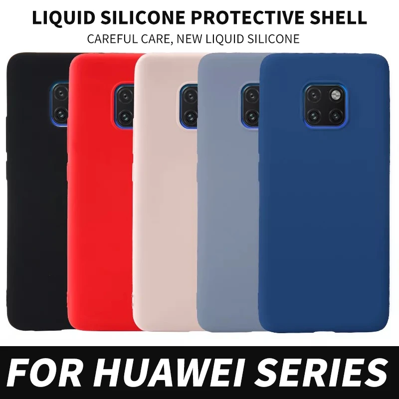

For Huawei Series Liquid silicone All-inclusive phone case P30 P30Lite P30Pro P20 P20Lite P20Pro Mate20 Mate20Pro Mate20X