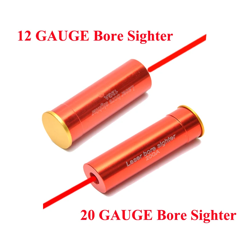 

20 GAUGE 20 GA/12GA Cartridge Red Dot Laser Bore Sighter Boresighter Red Sighting Sight Copper Shotgun Hunting Caza