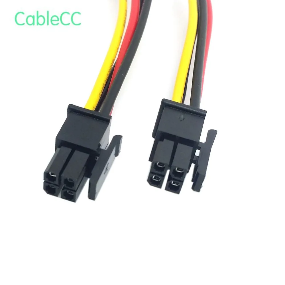 

2pcs/1pcs ATX Molex Micro Fit Connector 4Pin Male to Male Power Cable 60cm