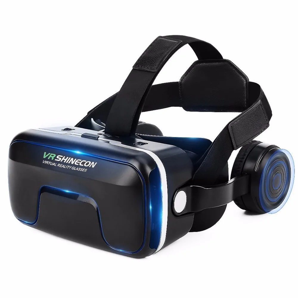 Shinecon Модернизированный Z4 VR Большой Просмотр захватывающий опыт Vr box 3D очки виртуальной реальности со стереонаушниками с gampad