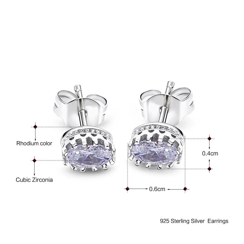 Oval stud earrings (1)