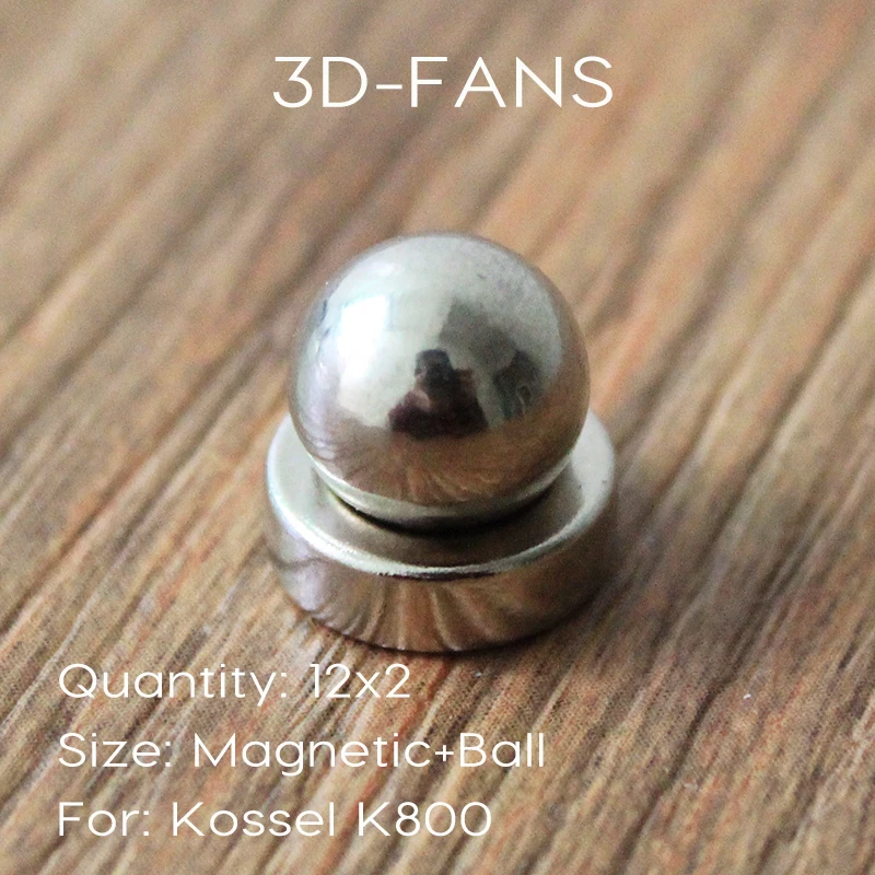12kit = 24 шт. 3D принтер reprap Delta Kossel K800 круглый винт мяч+ Круглый Магнитный кронштейн/3D принтер reprap Delta Kossel K800