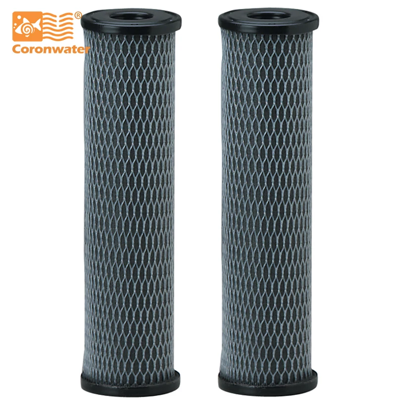 Filtro de Água Coronwater Carvão Ativado Impregnado Celulose 5 Mícrons Cartucho c1