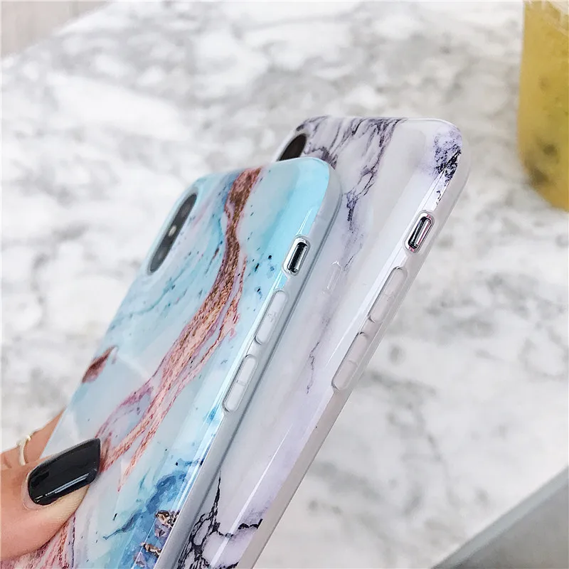 Модный мраморный чехол в стиле ретро для телефона iphone XS Max XR X 6 6S 7 8 Plus чехлы с