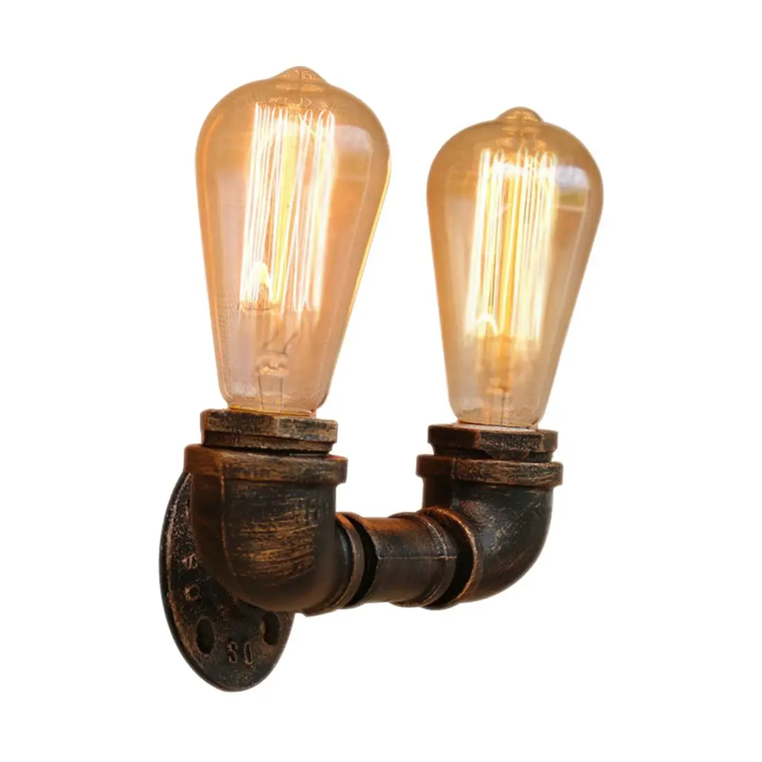 

Hot Small Wall Lamp Loft Light Bar BG804-2 Retro Industrial Simple 110V-240V Antique Iron Pipe Drop Shopping