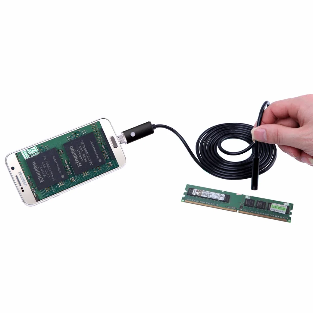 5,5 мм USB кабель Водонепроницаемый 6LED андроид эндоскоп 1 м 2 м 5 м 10 м эндоскоп камера
