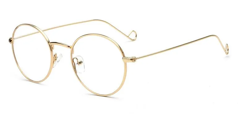 Винтажный Овальный Круглый японский ручной работы металлический золотой провод оправа для очков близорукость Rx able Джон Леннон светильник очки